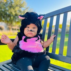 Princess Paradise Baby Girls' Little Kitty Costume Furry Cat Baby 12-18